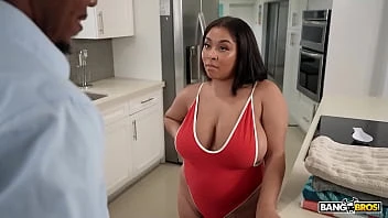[Bangbros] Juliana Dreams Gets An Oily Breast Massage And A Titty Fuck By Her Stepfather
