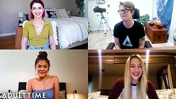 [adulttime] The Cast Of Award Winning 'teenage Lesbian' Reunites Masturbates Together