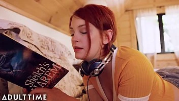 [adulttime] Caught Fapping Shy Redhead Lesbian Caught Diddling Her Clit