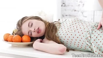 [Teen Erotica] Young Adel Bye Gets Eaten Out On Kitchen Table Before Taking Dick