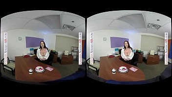 [Thundercock] Angela White Gets A Birthday Surprise Then Puts Out