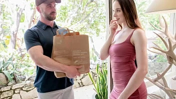 [Penthouse] Brunette Teen Hazel Moore Invites Delivery Guy In For Raunchy Sex Session