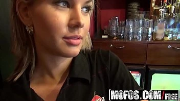 [Public Pick Ups] Blonde Barmaid Rihanna Samuel Gets Fucked In Backroom