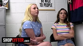 [Shop Lyfter] Two Hot Babes Caught Stealing Merchandise Brought To Backroom For Deep Cavity Search