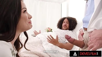 [Devil's Film] Horny And Desperate Alison Rey Fucks Her Boyfirend's Doctor In Front Him