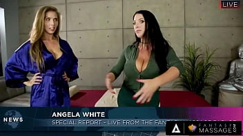 [Fantasy Massage] Angela White Makes A Secret Sex Tape With Lena Paul To Expose The Massage Parlor
