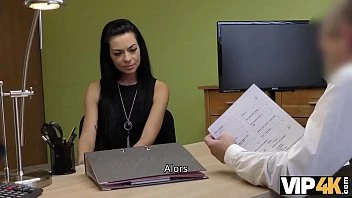 [Vip 4K] Adorable Russian Girl Rides A Loan Officer's Cock In Her Office