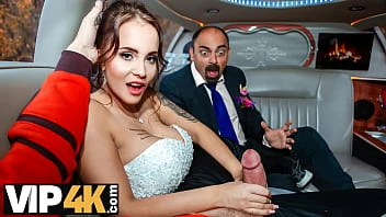 [Vip 4K] Random Passerby Scores Luxurious Bride In The Wedding Limo