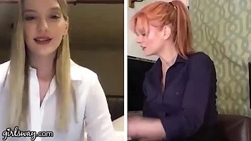 [Girlsway] Kenna James And Her Boss Masturbate Remotely During The Quarantine