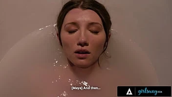 [Girlsway] I Masturbated In My Bathtub While Fantasizing Of Dominating Leana Lovings In Sex Dungeon