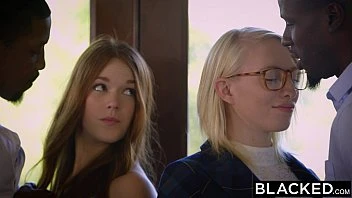 [Blacked] Redhead Kimberly Brix First Interracial Threesome