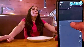 [Camsoda] Cumming In Public With Interactive Toy At Lunch Public Female Orgasm Interactive Toy