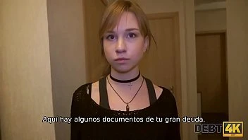 [Debt 4K] Young Debtor Pays Debts With Tender Mouth And Vagina