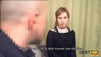 [Debt 4K] Attractive Girl With A Choker Satisfies The Boner Of The Debt Collector