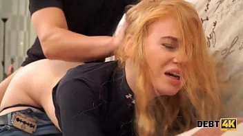 [Debt 4K] Girl Has No Money To Pay A Debt And The Collector Fucks Her