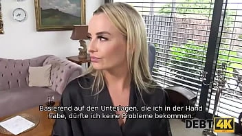 [Debt 4K] Beautiful Blonde Debtor Has Sex To Avoid Vehicle Seizure