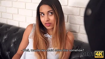 [Debt 4K] When Man Comes For Debts Model Decides To Seduce Him