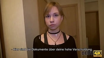 [Debt 4K] Teen Debtor Pays For Debt With Tender Mouth And Vagina