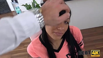 [Debt 4K] Jobless Adelle Sabelle Fucked By Muscular Debt Collector