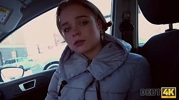 [Debt 4K] Hottie Calibri Angel Blows Agent In His Car And Has Anal With Him