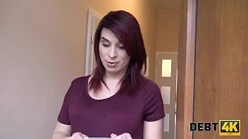 [Debt 4K] Collector Can Close Debts If Redhead With Belly Will Undress