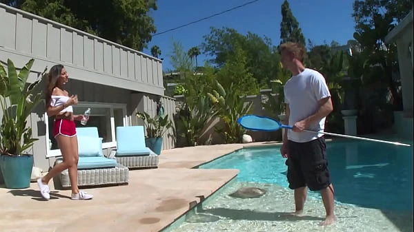 [Don't Fuck My Daughter] Petite Teen Nina North Fucks The Pool Man While Mums Isn't