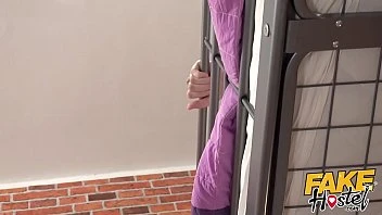 [Fake Hostel] Sexy Little Mexican Fucks A Big Cock While Friend S