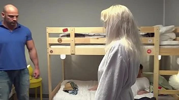 [Fake Hostel] Petite Backbacker Babe Fucks An Absolute Unit In Threesome