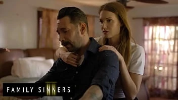 [Family Sinner] Ashley Lane Is Horny Alone In Bed Waiting For Tommy Pistol To Fill