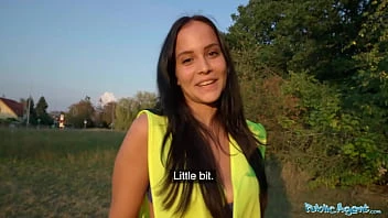 [Public Agent] Hot Brunette Criminal Is Taken Into The Woods For An Outdoors Fucking