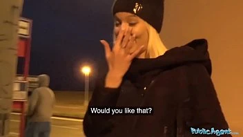 [Public Agent] Hot Blonde Fucks Him For His Cash Offer