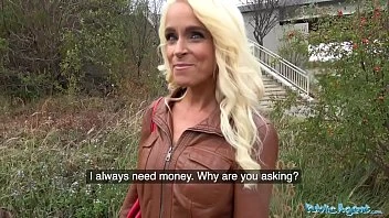 [Public Agent] Tattooed Busty German Blonde Milf Fucked Hard Against A Tree