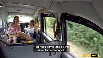 [Fake Taxi] Real Outdoor Rough Sex Threesome With British Milfs