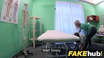 [Fake Hospital] Big Tits Horny Milf Chiropractor Fucks Doctor After Massage