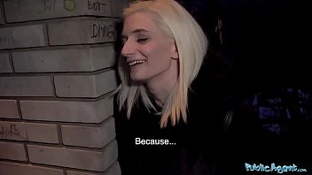 [Public Agent] Pretty Skinny Student Receives Facial In Cheap Czech Hotel