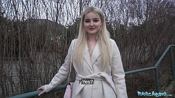 [Public Agent] Hot Blonde From California Sucks And Fucks A Huge European Cock