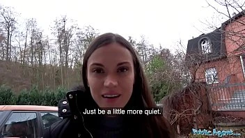 [Public Agent] Tight Body Tourist Fucked In Folks Basement While Moms Upstairs