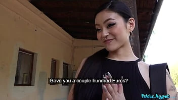 [Public Agent] Sexy Asian Japanese Babe Rae Lil Black Has Wet Pussy Creampie In Public