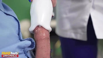 [Fake Hub] Nympho Nurse With Huge Boobs Desperately Wants Cum Samples And A Cock Up