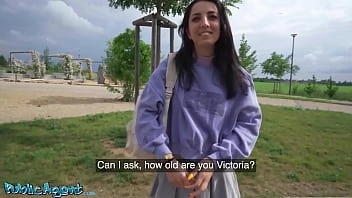 [Public Agent] Slim Natural Italian College Student Uses Her Nice Tits And Small Ass For