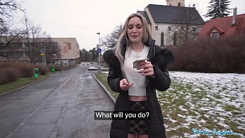 [Public Agent] Married Blonde Babe Has Sex With A Stranger With A Huge Fat Cock