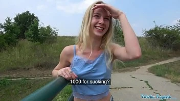 [Public Agent] Horny Blondes Tight Body Fucked For Cash In Forest