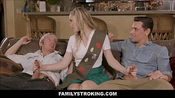 [Family Strokes] Familystroking Petite Blonde Stepdaughter Scout Shows Stepdad And Stepbrother How She Makes Income