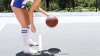 [Fantasy HD] Kendall Karson Gets Pink Pussy Fucked On The Court