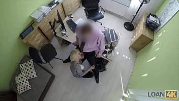 [Loan 4K] Agent Bangs Tight Teen Pussy Then He Approves Girls Loan