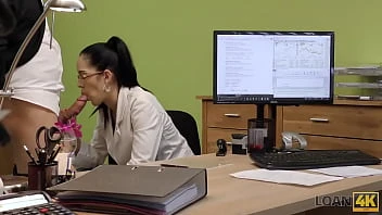 [Loan 4K] Stranger Who Works In A Loan Office Satisfies A Girl For Sex