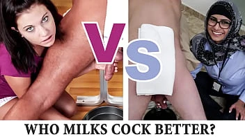 Mia Khalifa Official - Showdown With Brandi Belle Part Cock Milking Edition