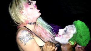 Seth Gamble Together With Doll Vina Sky On Christmas