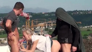 Public Banging ∼ Pretty Girl Pussy Eating On The Street