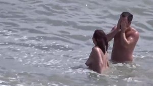 Naked Milf Pussy Eating At The Beach 